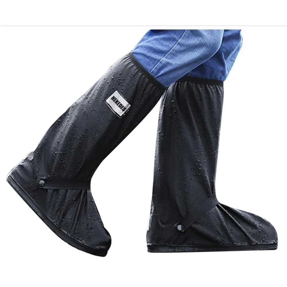 HEKEDES Waterproof Shoe Cover Sz XL Reusable Foldable Rain Boot Black Adult NEW